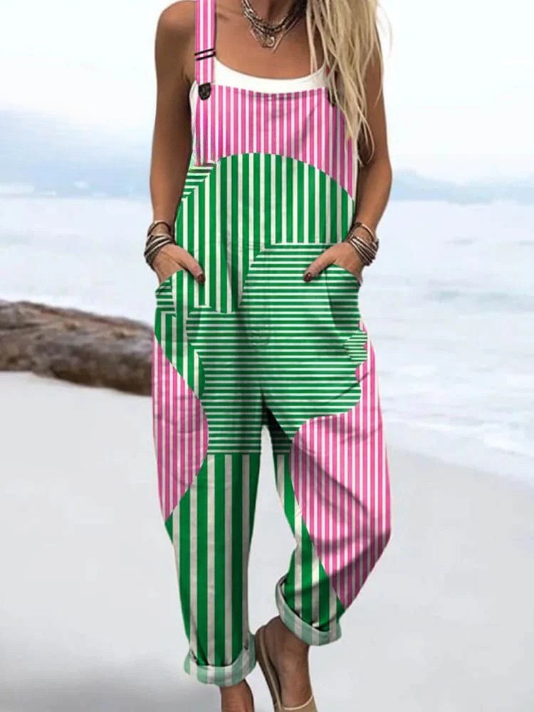 VEYLINIA | Vintage Blommönstrad Jumpsuit Elegant