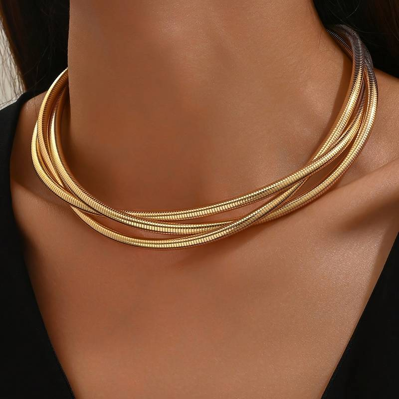 VEYLINIA | Vintage lagerhalsband i guld