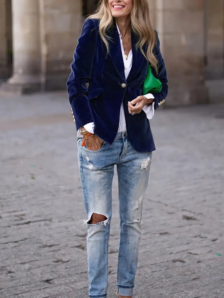 VEYLINIA | Elegant Veloursjacka