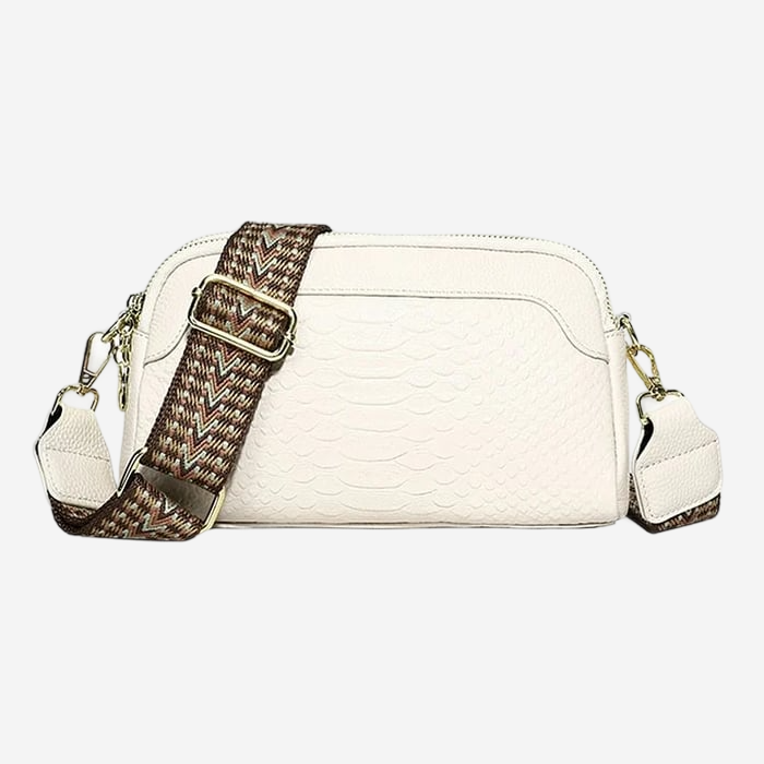 VEYLINIA | Snygg crossbody-väska i läder i alligatormönster