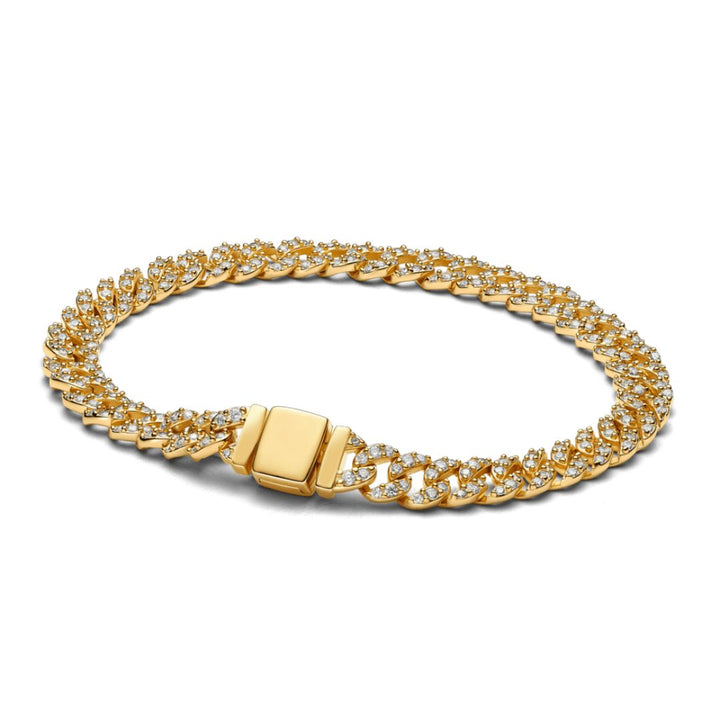 VEYLINIA | Moissanit Kubansk Armband i Guld
