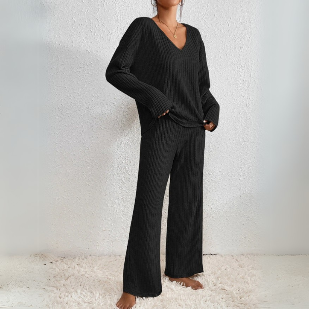 VEYLINIA | Freja – Ribbad loungeset