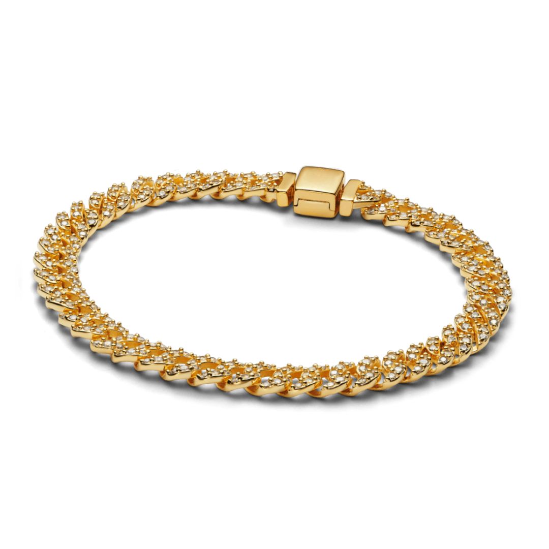 VEYLINIA | Moissanit Kubansk Armband i Guld