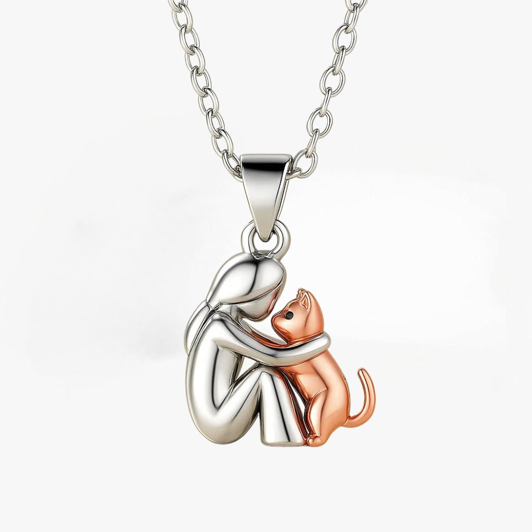 VEYLINIA | Halsband med kattanhängare