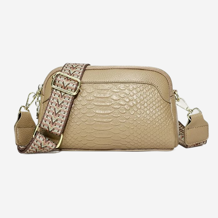 VEYLINIA | Snygg crossbody-väska i läder i alligatormönster