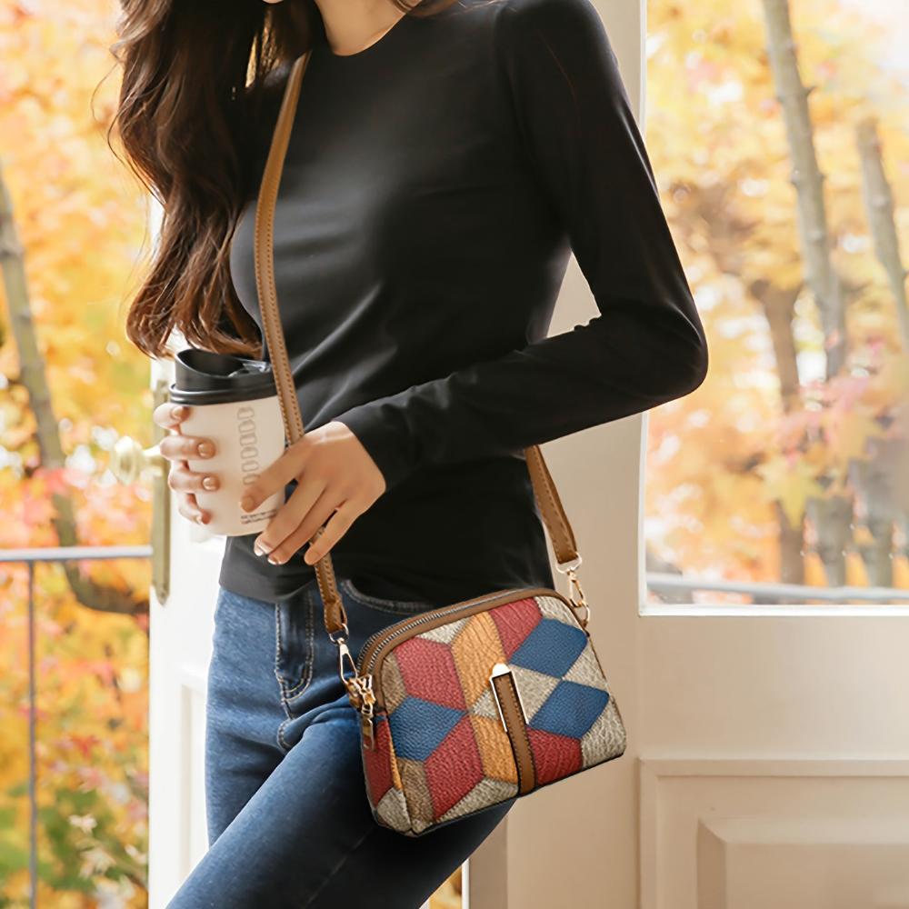 VEYLINIA | Mini Crossbody Patchwork Väska