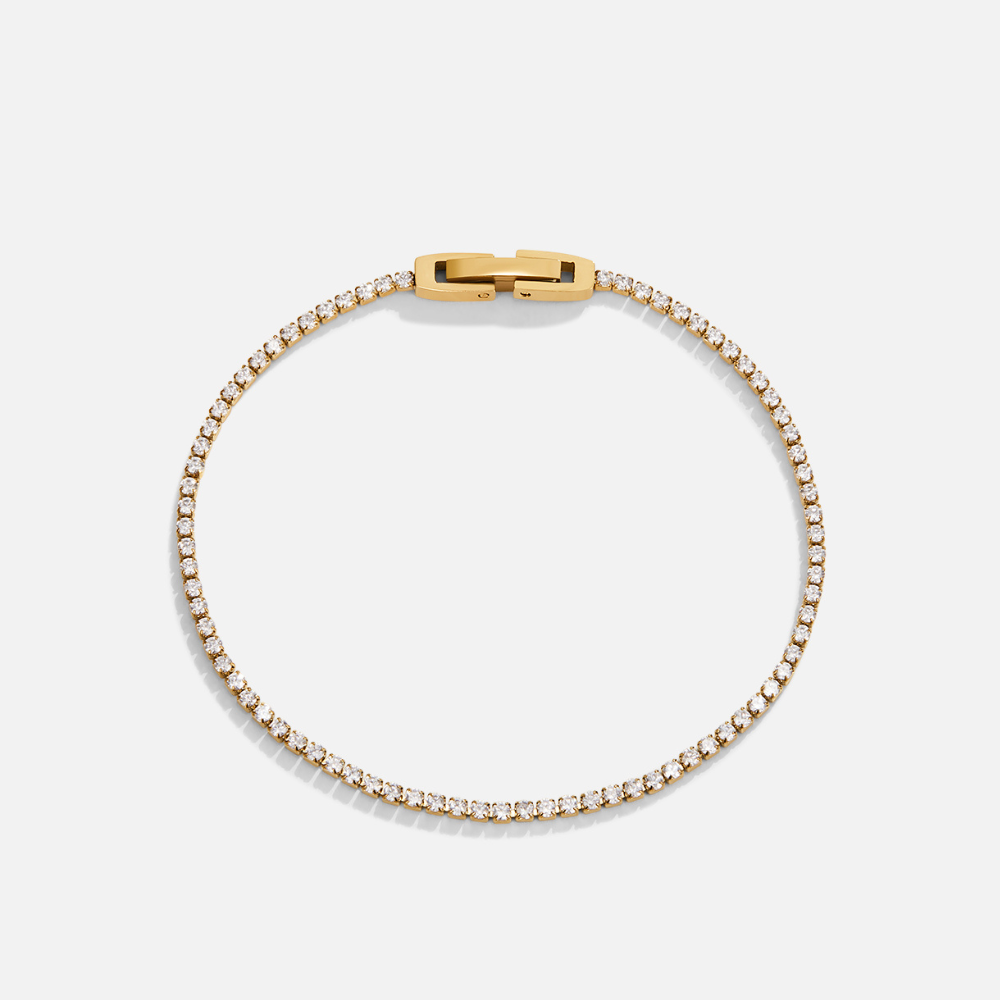 VEYLINIA | Kristallarmband i Guldton