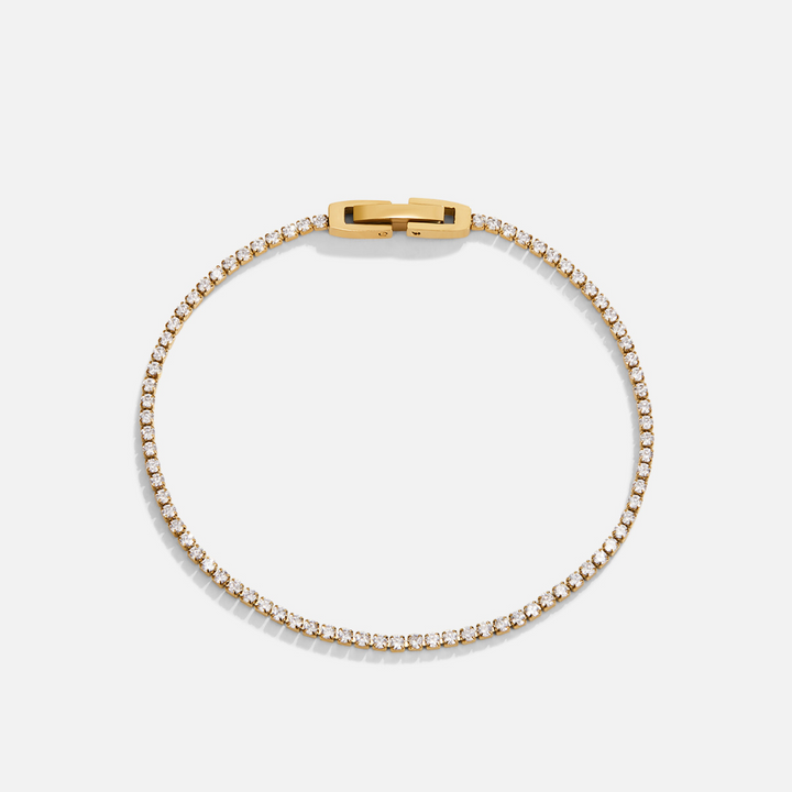 VEYLINIA | Kristallarmband i Guldton