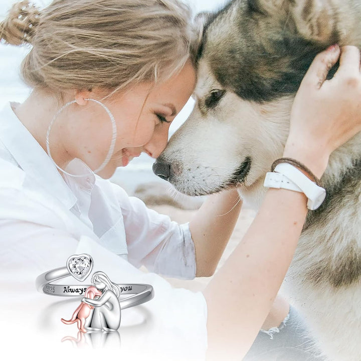 VEYLINIA | Ring med hundikon (Rose)