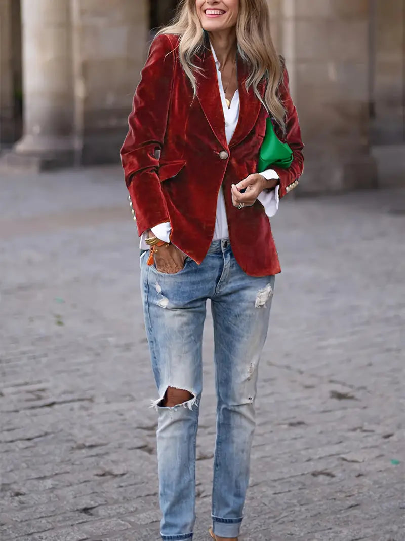 VEYLINIA | Elegant Veloursjacka