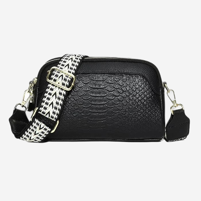 VEYLINIA | Snygg crossbody-väska i läder i alligatormönster