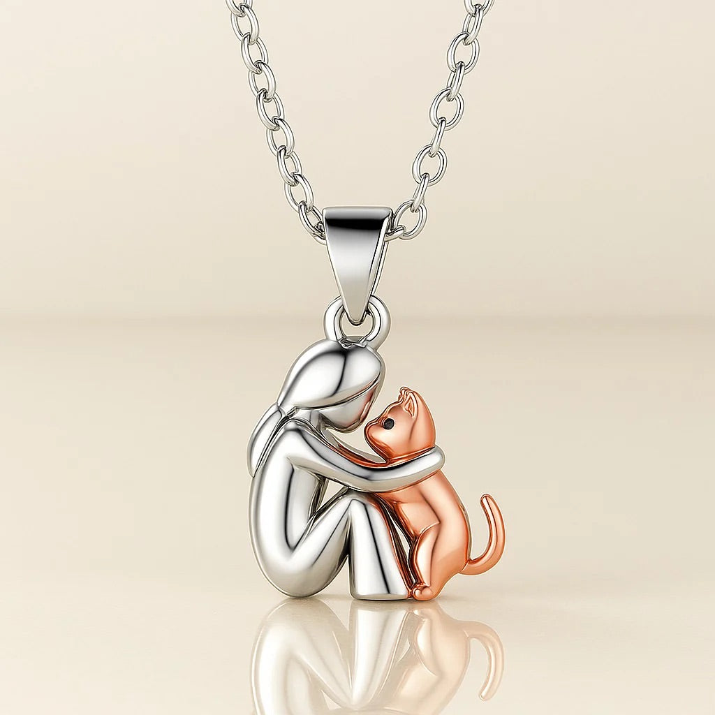 VEYLINIA | Halsband med kattanhängare