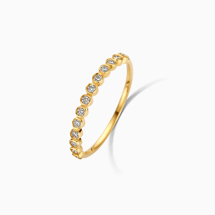 VEYLINIA | Diamant blåspring i guld