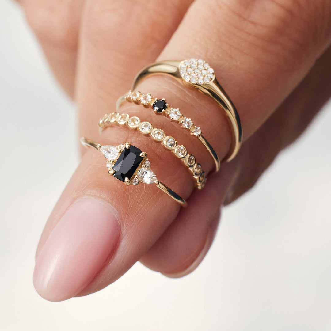 VEYLINIA | Diamant blåspring i guld