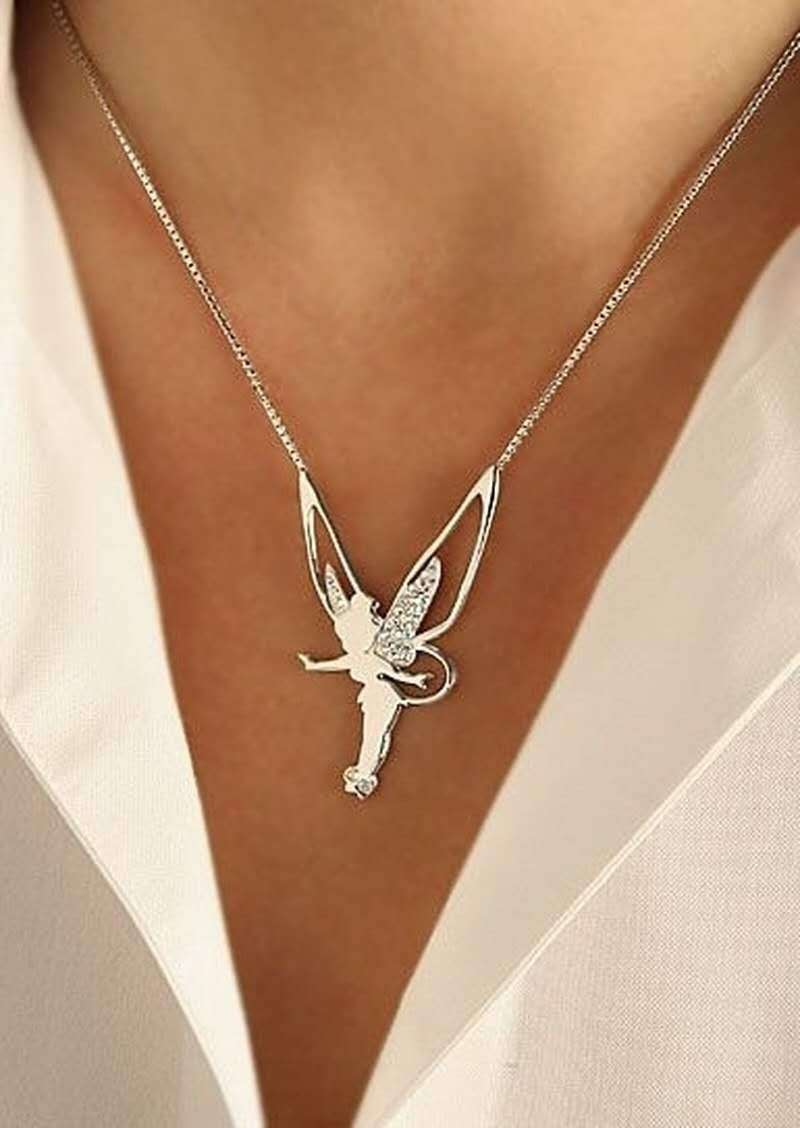 VEYLINIA | Exklusivt halsband Fé Heureuse i silver och guld