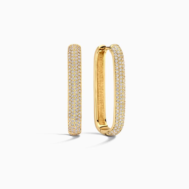 VEYLINIA | Stora Icon Pavé-ringar i guld