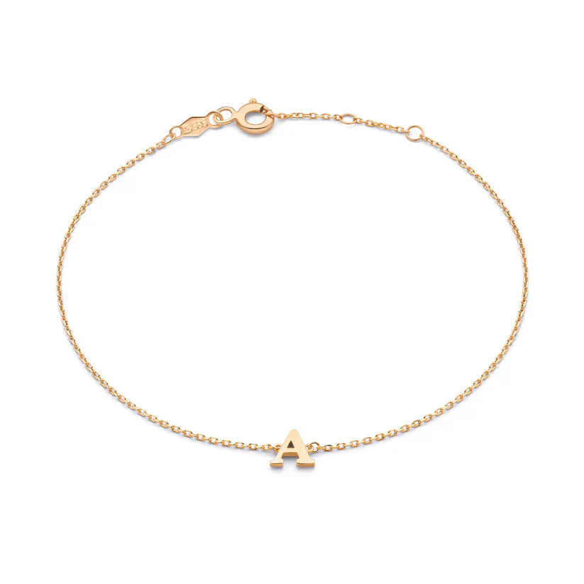 VEYLINIA | Vita Signa initial-armband i guld