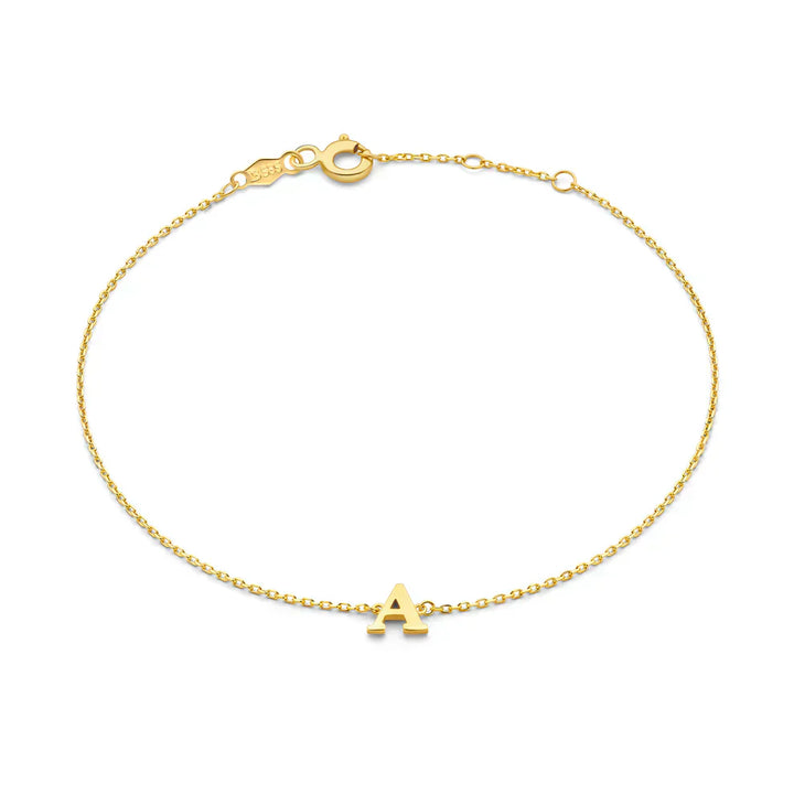 VEYLINIA | Vita Signa initial-armband i guld