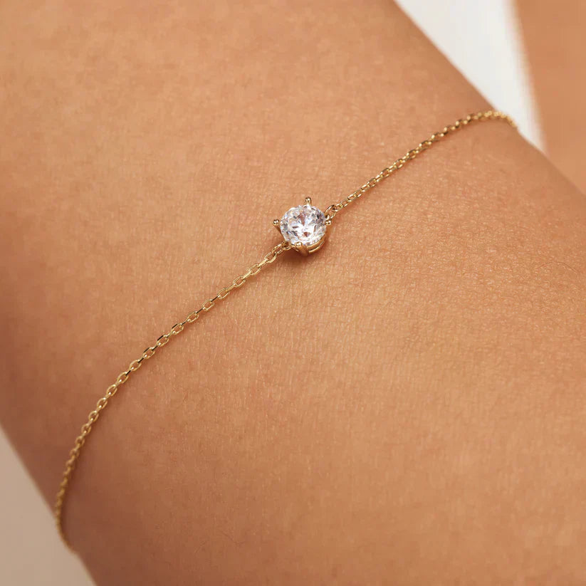 VEYLINIA | Cléa Moissanite-armband i guld