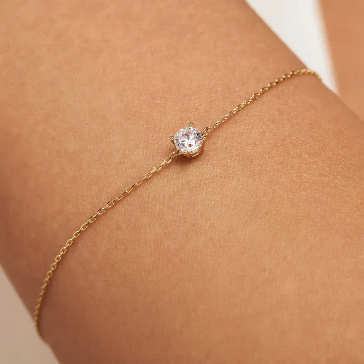 VEYLINIA | Cléa Moissanite-armband i guld