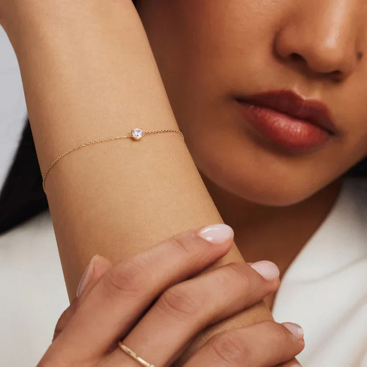 VEYLINIA | Cléa Moissanite-armband i guld