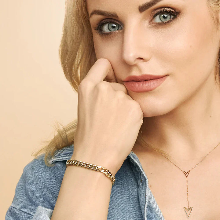 VEYLINIA | Ejendom Cuban-armband i guld