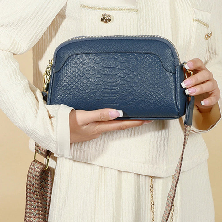 VEYLINIA | Snygg crossbody-väska i läder i alligatormönster