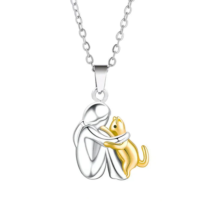 VEYLINIA | Halsband med kattanhängare