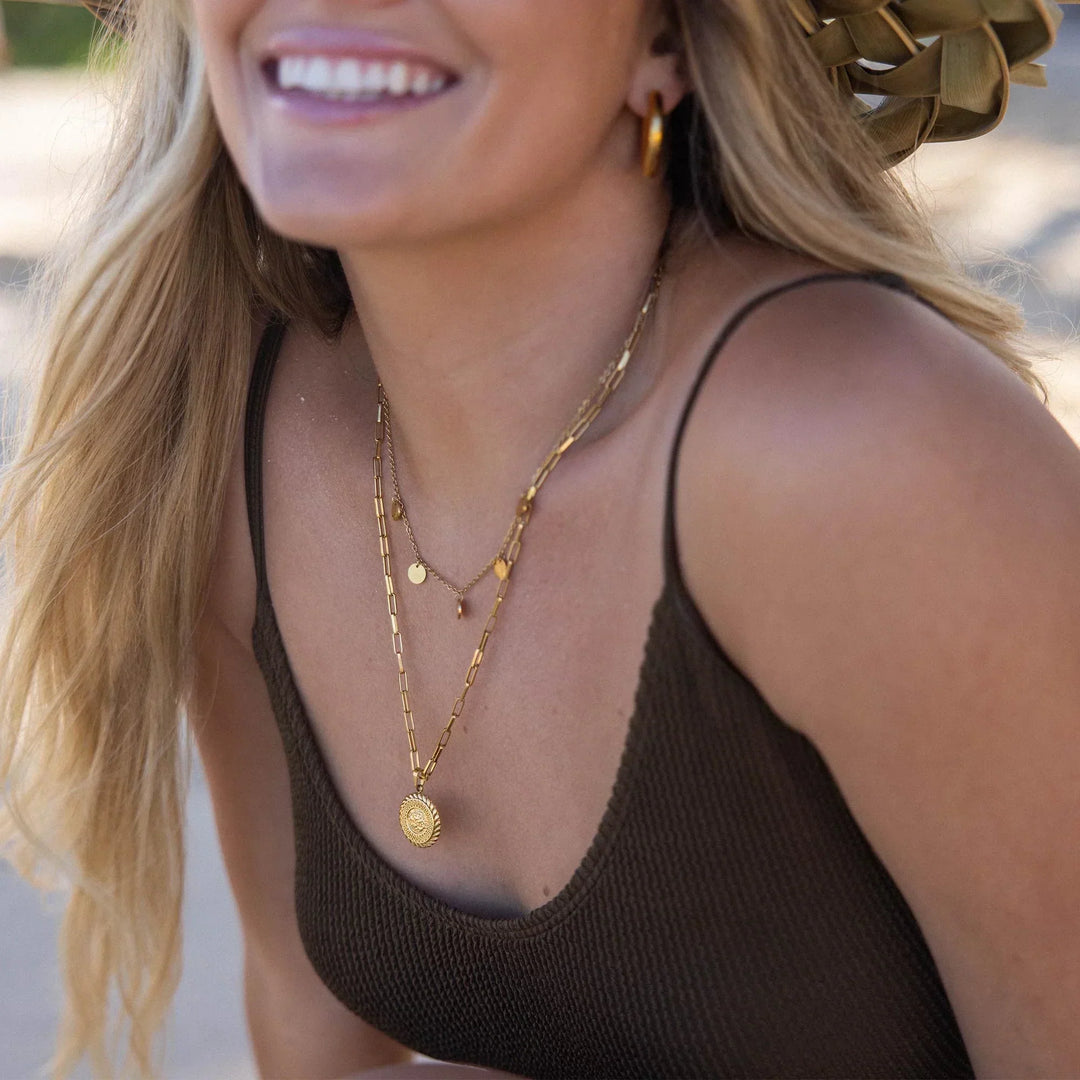 VEYLINIA | Funky Buddha-halsband i guld
