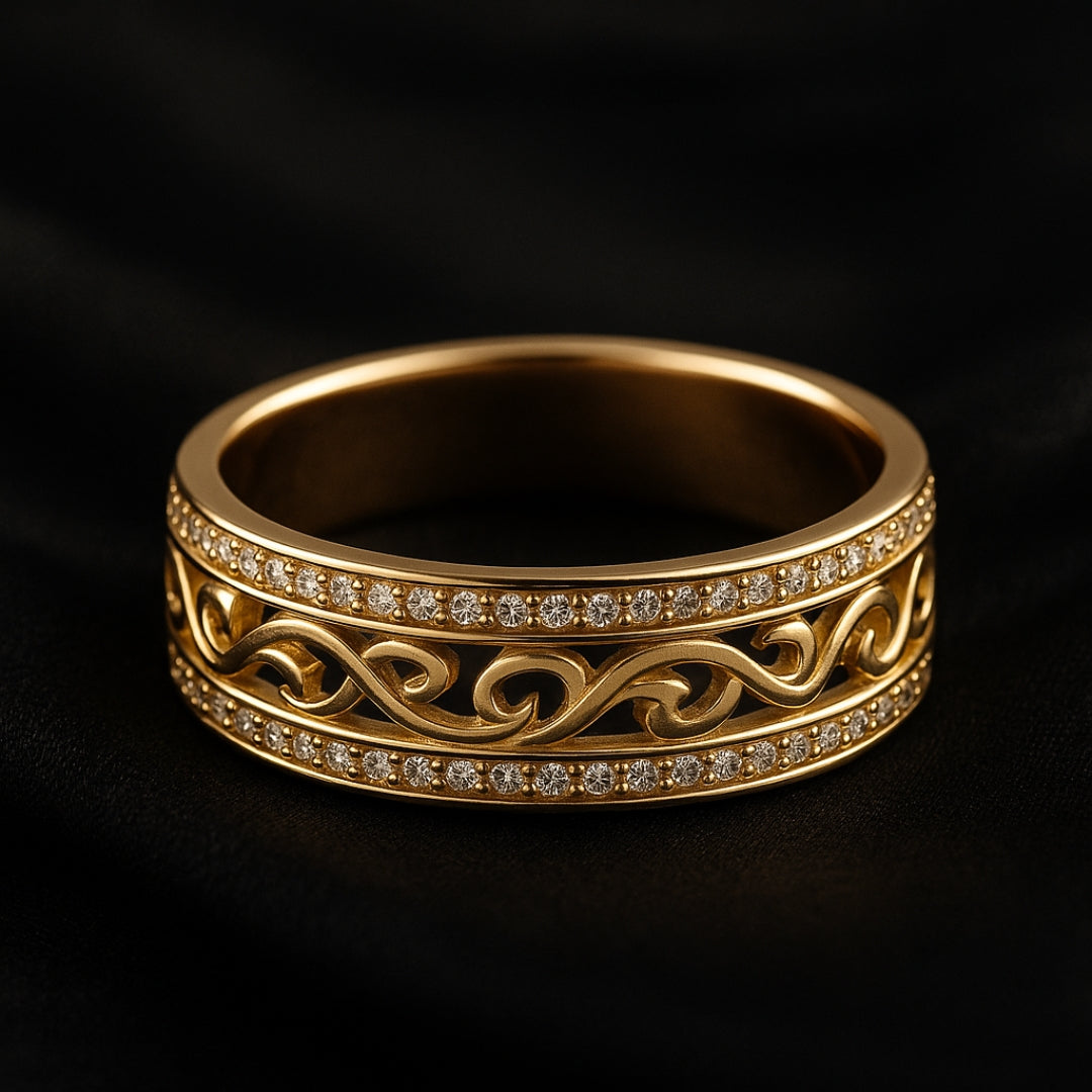 VEYLINIA | Elegant guldring Hohloha Hellera