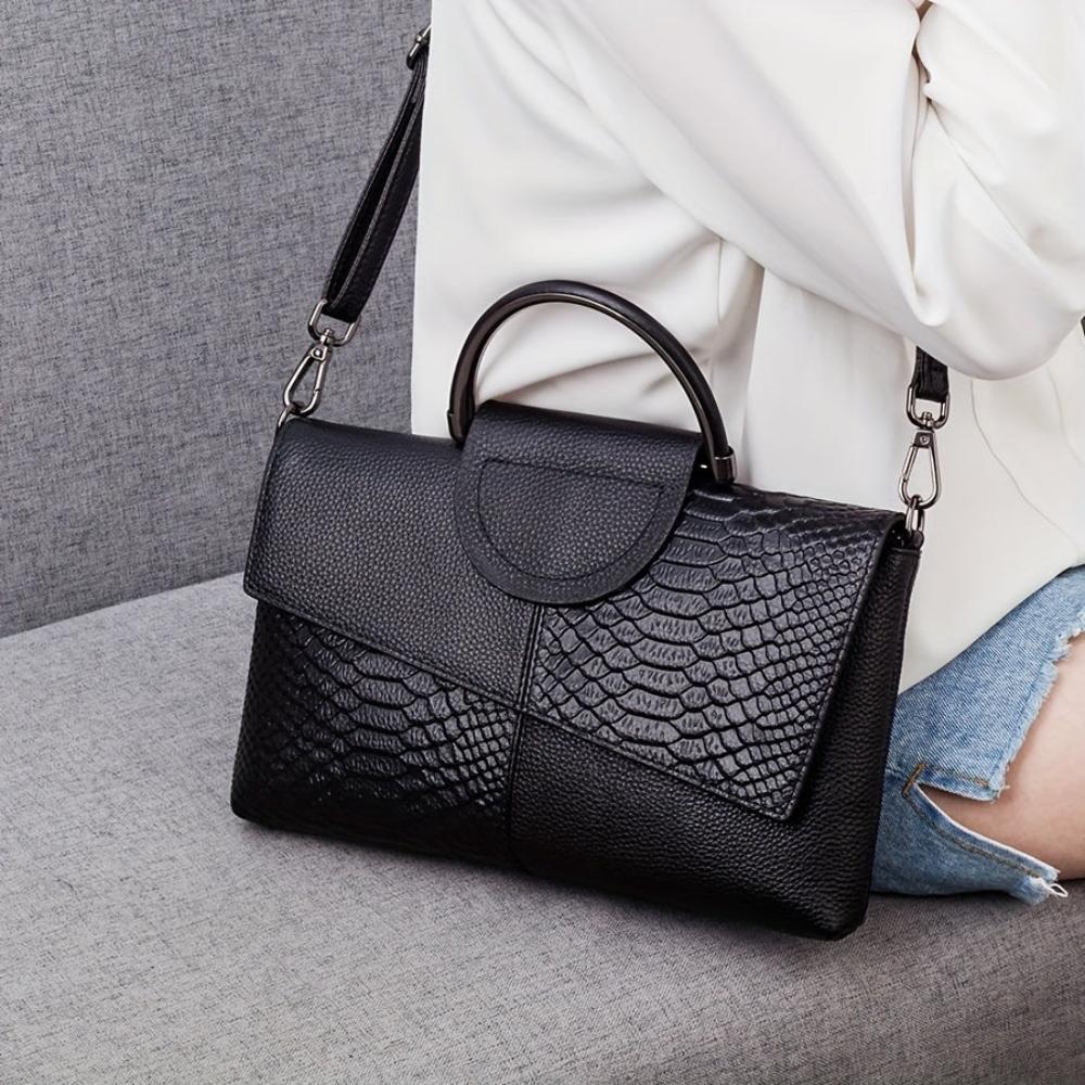 VEYLINIA | Handväska med Opulent Krokodilsmönster