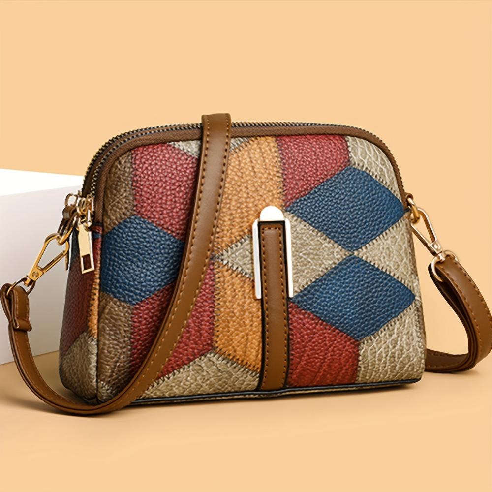 VEYLINIA | Mini Crossbody Patchwork Väska