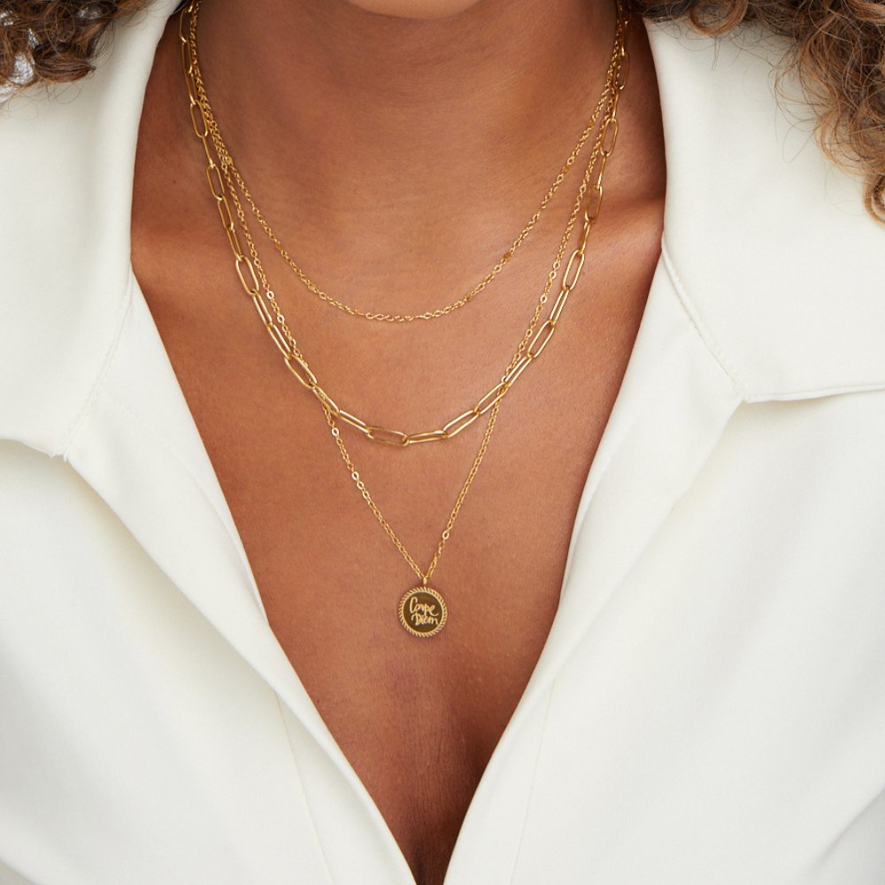VEYLINIA | Lagerhalsband med Myntdetaljer