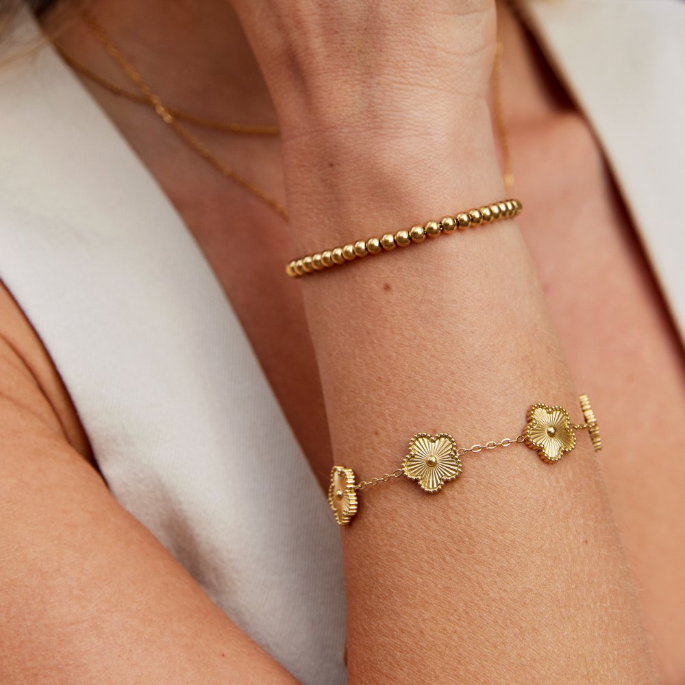 VEYLINIA | Gyllene Lyckarmband
