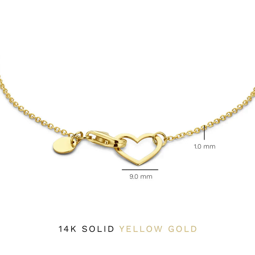 VEYLINIA | Lilou Coeur-armband i guld