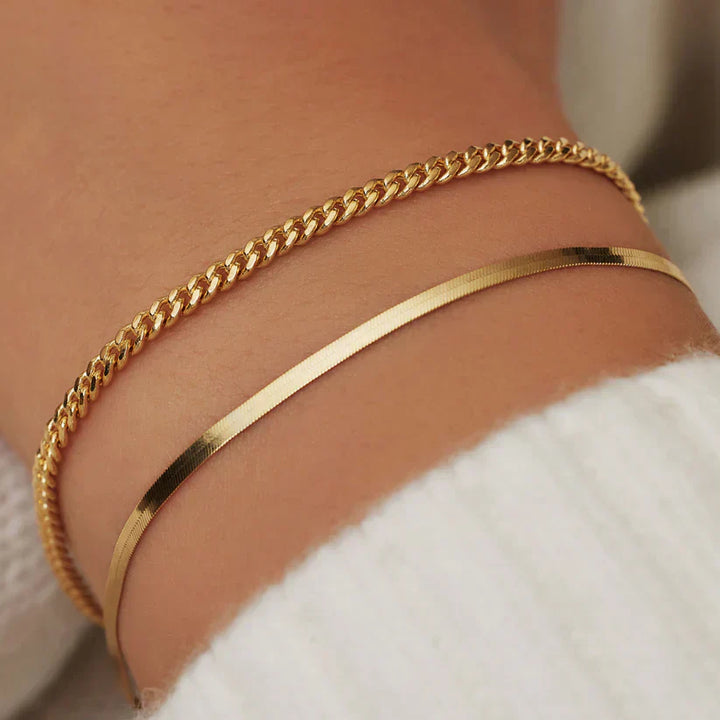 VEYLINIA | Soleil Serpent-armband i guld