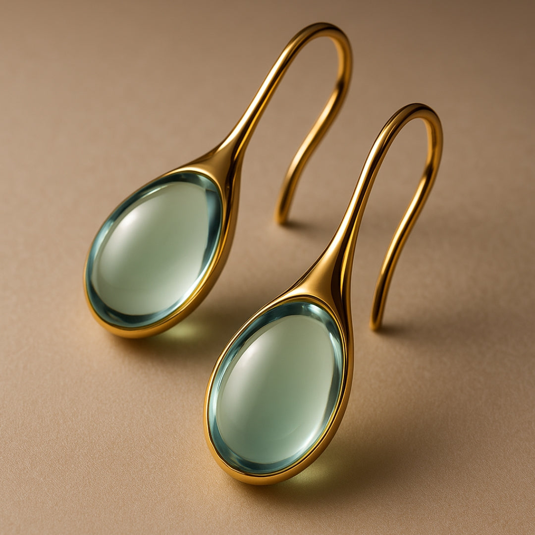 VEYLINIA | Eleganta droppörhängen i guld och silver med kristaller