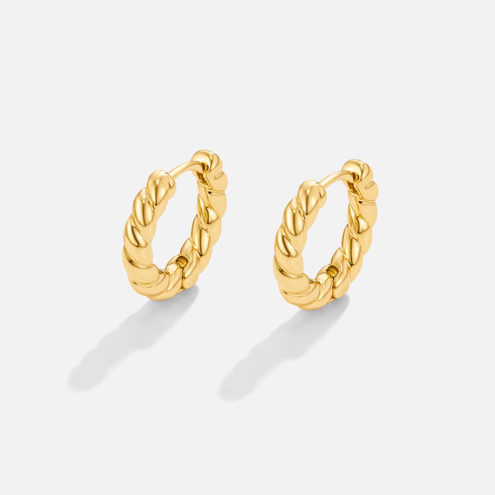 VEYLINIA | Guld Twist Örhängen