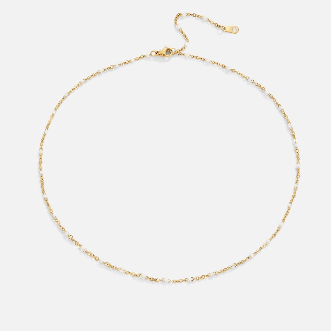 VEYLINIA | Ren Vit Pärlhalsband