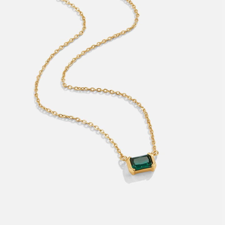 VEYLINIA | Moni Grön Smaragd Halsband