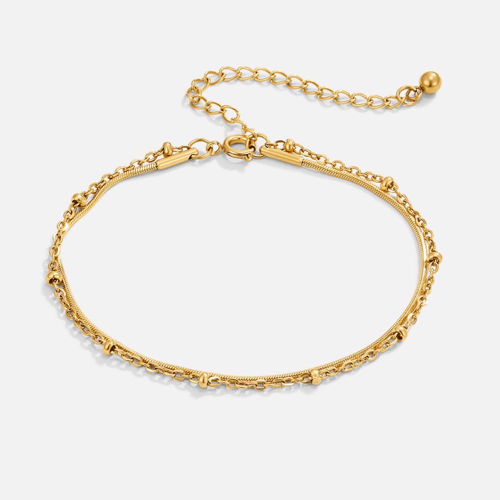 VEYLINIA | Lagerarmband i Guldton